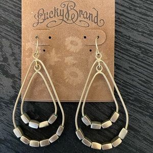 Lucky Brand matte gold earrings